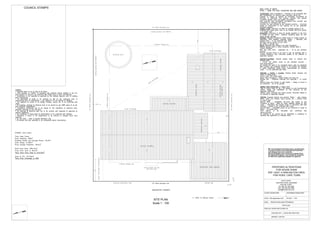 SCALE: 1:100
DESIGNER SIGNATURE:
DRAWN: T.BOTHA
DWG NO: SHAW12427/CON01-03
SITE PLAN
COUNCIL STAMPS
RENOVATION AND EXTENSION
CLIENT SIGNATURE:
DATE: 18th September 2015
DWG:
CHECKED BY: J. GOOD REG NR:D1591
JULES GOOD
PROPOSED ALTERATIONS
FOR HOUSE SHAW
ERF 12427, 4 DARLINGTON CRES,
FISH HOEK, CAPE TOWN
REG NR: D1591
CELL NR: 082 403 8226
jules@freshaircrew.com
ARCHITECTURAL DESIGNER
TEL NR: 021 780 1892
NB: Any deviations from these plans, specifications
or scope of works to be discussed and confirmed
with designer &/or local authority
Structural details to be carried out & signed off by
the appointed Engineer - any deviations, queries to
be referred to appointed Engineer for approval
SITE PLAN
Scale 1 : 100
 