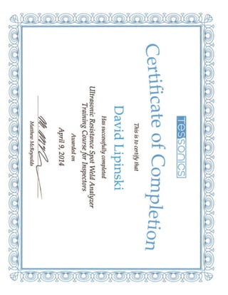 RSWA Certificate of Completion-David Lipinski 4-9-2014