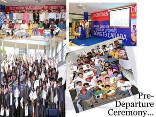 Pre-
Departure
Ceremony…
 