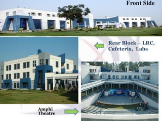 Rear Block – LRC,
Cafeteria, Labs
Amphi
Theatre
Front Side
 
