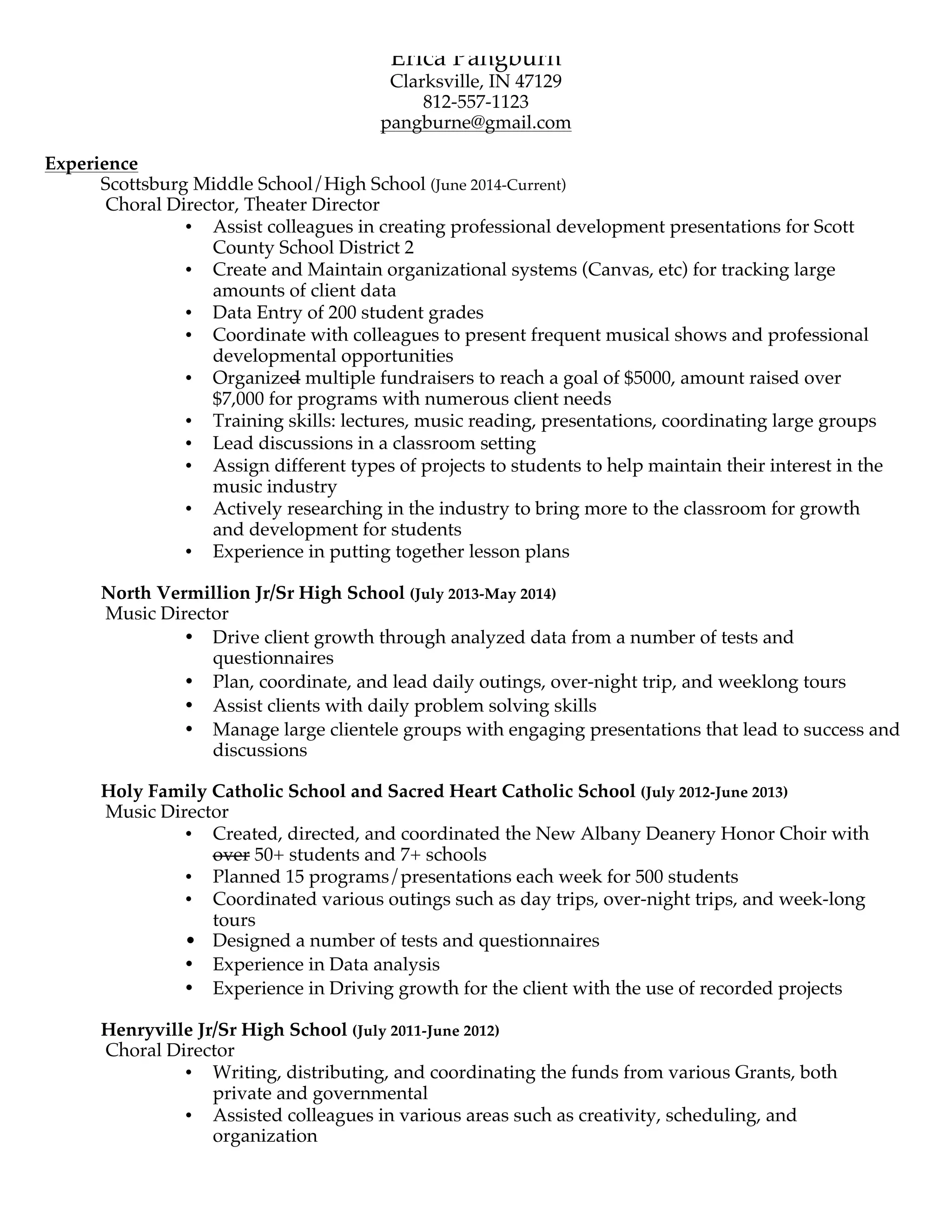 Erica Pangburn Resume PDF indiana-university-math
