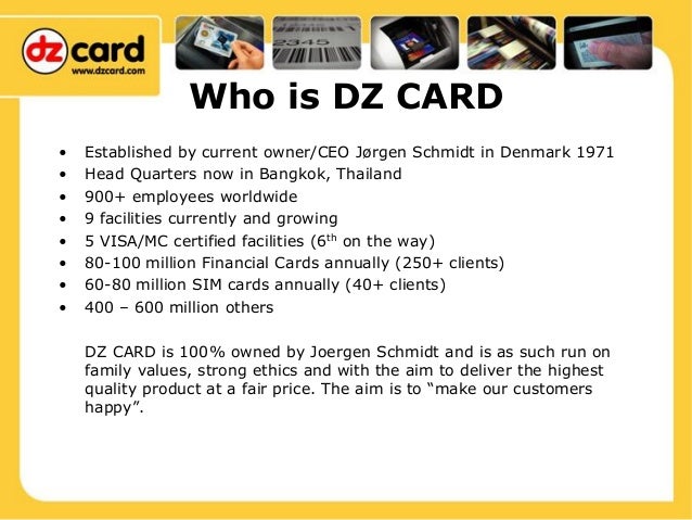 Dz Card Group Presentation 2016 Ahmed Ali