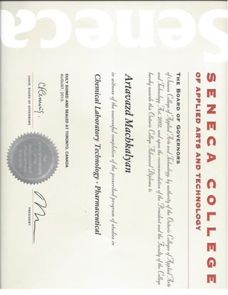 Seneca Advanced Diploma