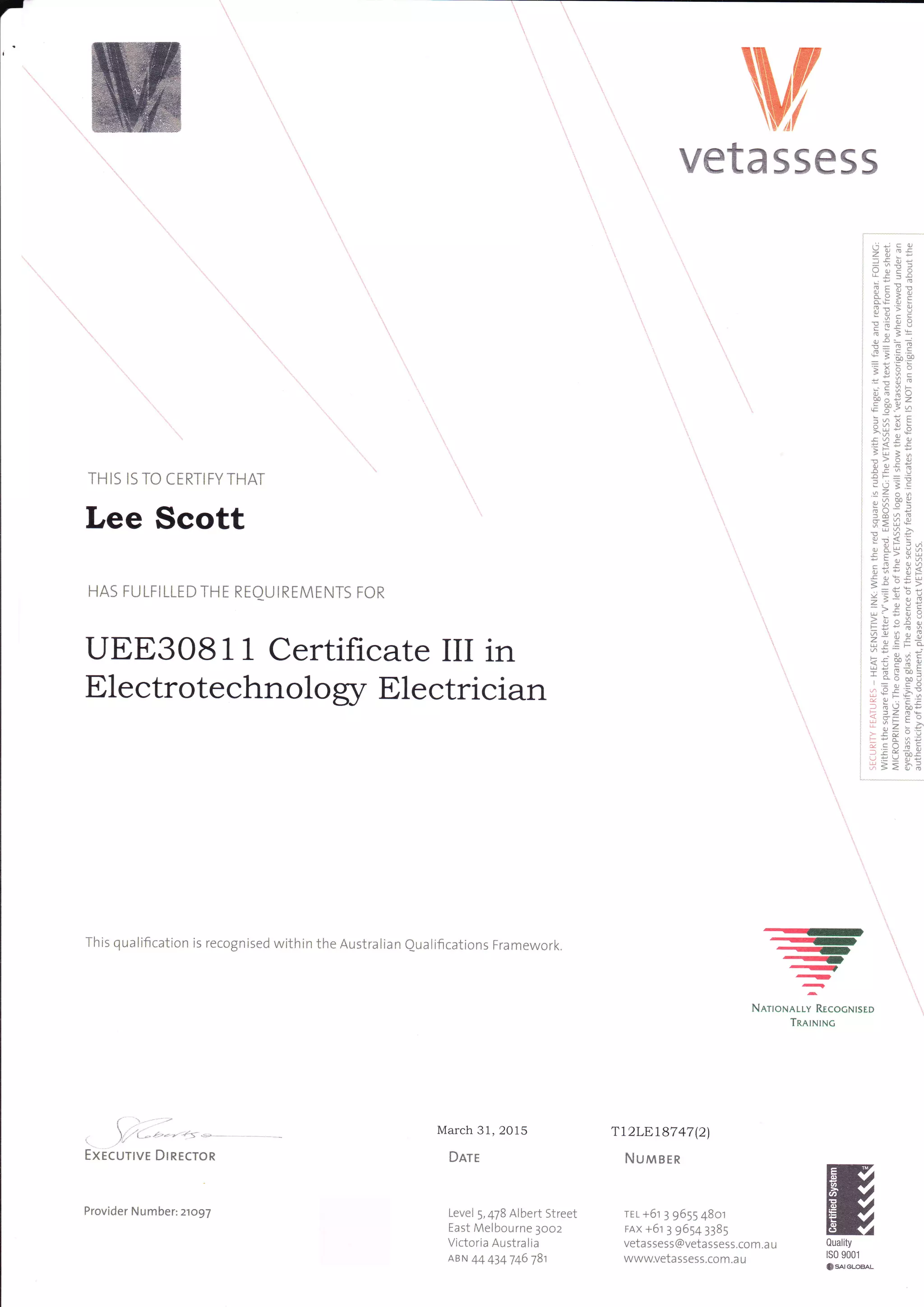 CERT III ELEC | PDF