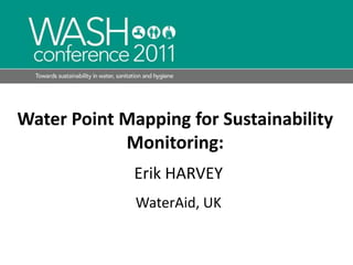 Water Point Mapper WaterPoint Mapping | PPTX
