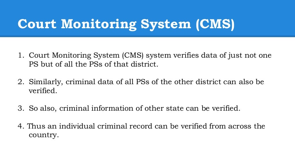 verify24x7 (Court Monitoring System)