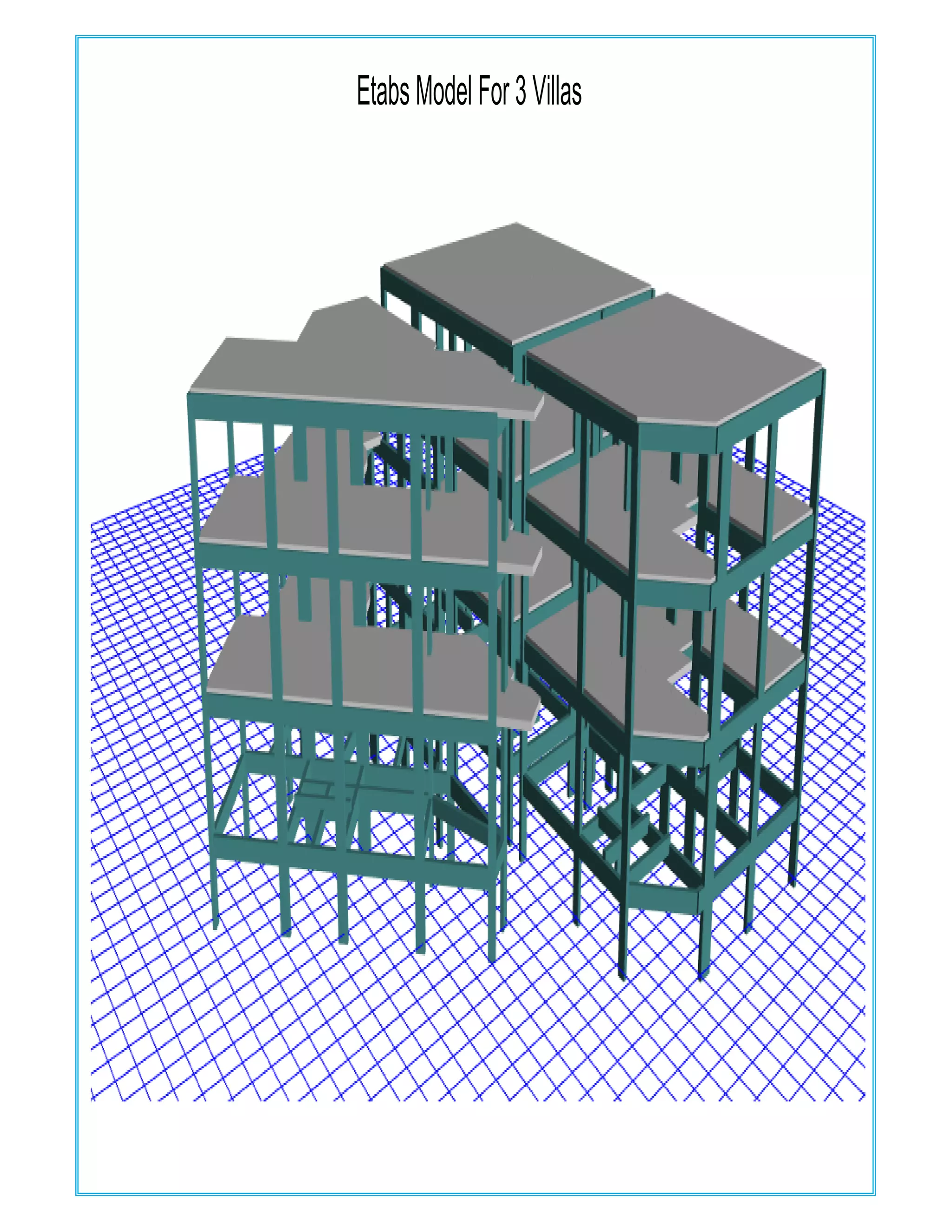 EtabsModelFor3Villas