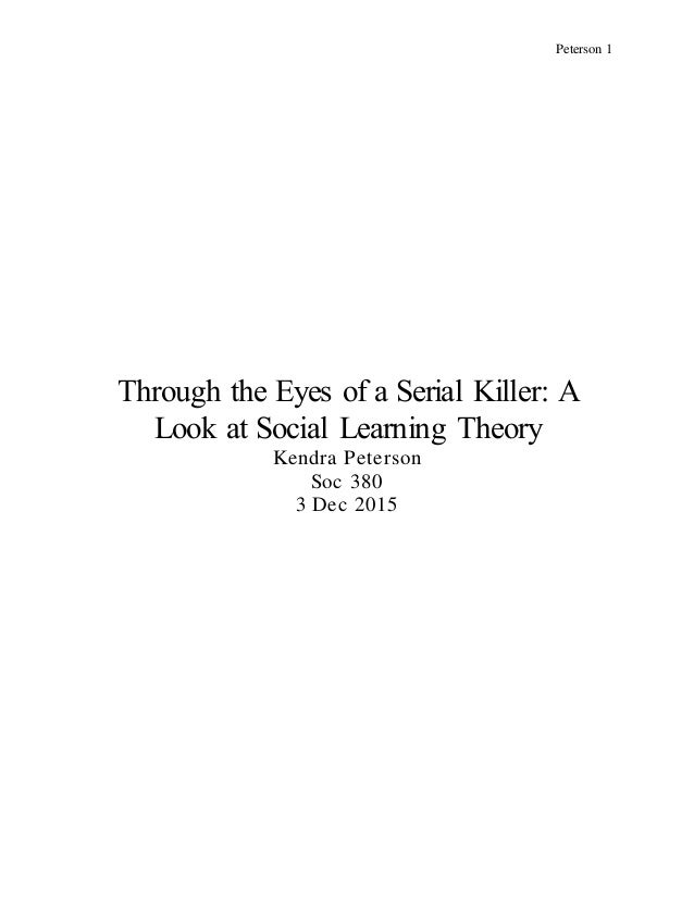 Literature review on serial murder