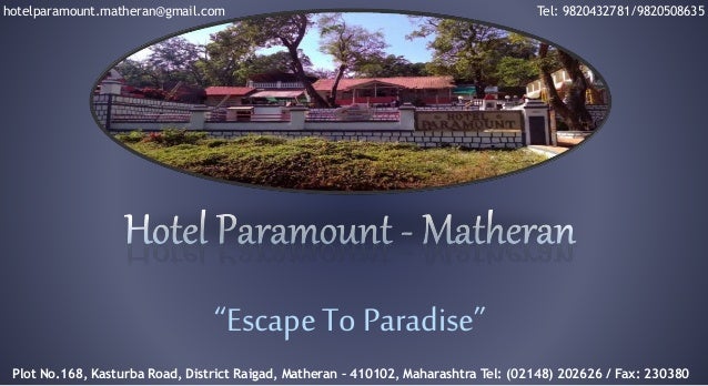 Ppt Hotel Paramount