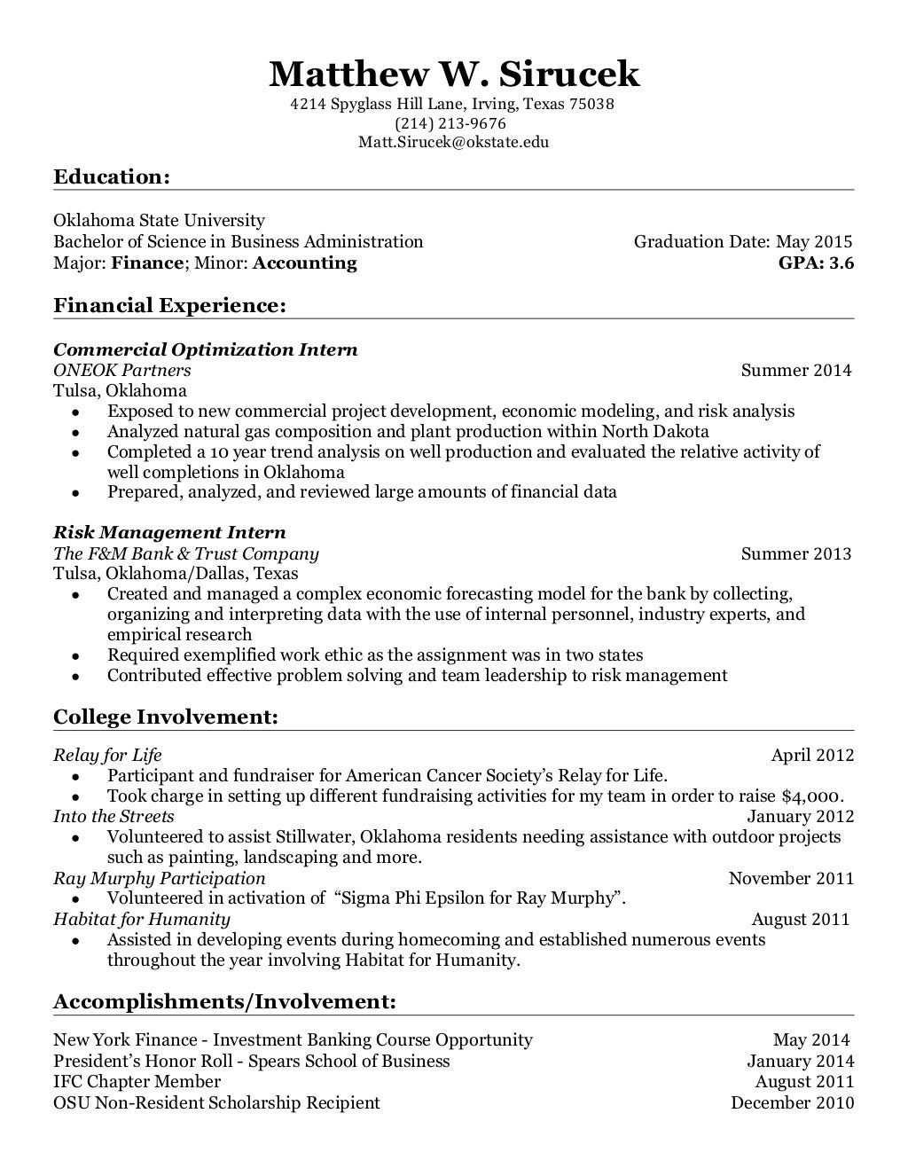 Edited Resume for BCOM 1 - Edited Resume For Bcom 1 1 1024