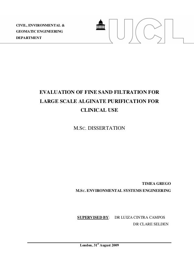 Dissertation msc thesis