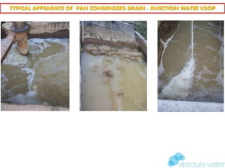 TYPICAL APPEARNCE OF PAN CONDENSERS DRAIN / INJECTION WATER LOOP
 