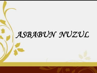 PP asba nuzul PSI1D | PPTX