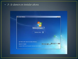 • 3- le damos en instalar ahora.
 
