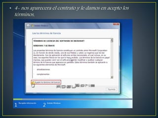 • 4- nos aparecera el contrato y le damos en acepto los
términos.
 