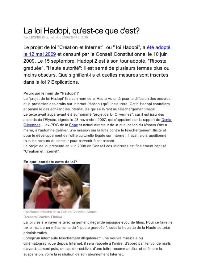 B3 patrimoine culturel_la loi hadopi