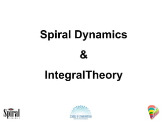 Spiral Dynamics & IntegralTheory 