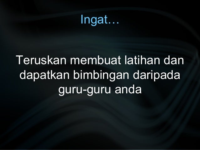 Sintaksis (menukarkan ayat/menganalisis ayat)