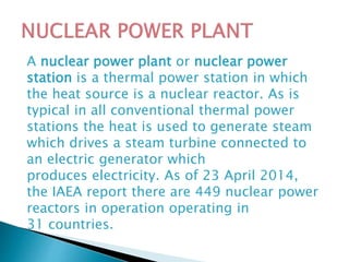 thermal and nuclear power plant | PPTX