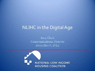 NLIHC in the Digital Age
 