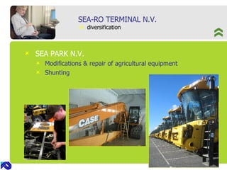 SEA-RO TERMINAL N.V.    diversification SEA PARK N.V. Modifications & repair of agricultural equipment Shunting 