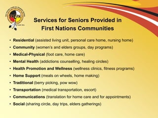 Programs and services for seniors 