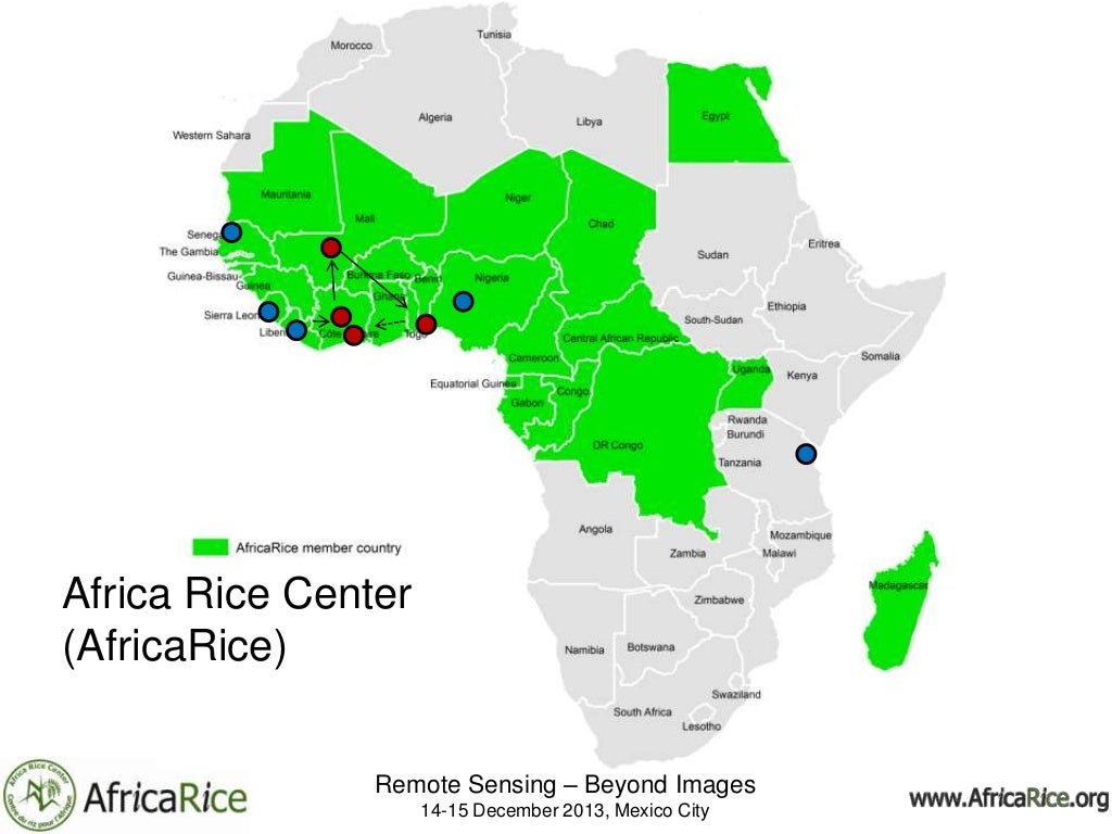 Mapping rice in Africa and assessing the potential for development