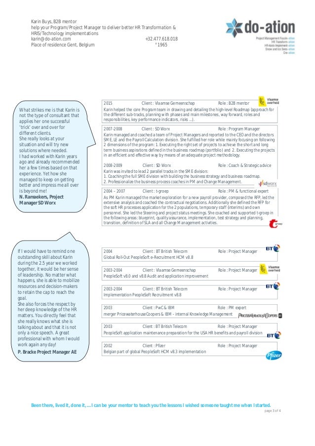 peoplesoft resume sample