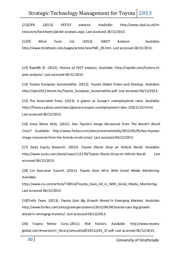 toyota pestle analysis Toyota is one of the world’s leading car manufacturers and is the third largest in the world toyota has learned that it can make. toyota pestle analysis Toyota is one of the world’s leading car manufacturers and is the third largest in the world toyota has learned that it can make.