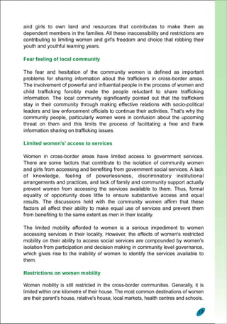 Lessions Learned Report (Cross-Border Anti-Trafficking Actions)