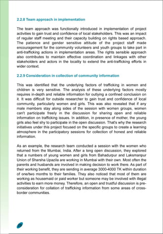 Lessions Learned Report (Cross-Border Anti-Trafficking Actions)