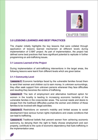 Lessions Learned Report (Cross-Border Anti-Trafficking Actions)