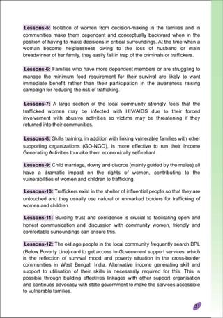 Lessions Learned Report (Cross-Border Anti-Trafficking Actions)