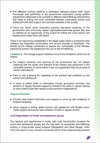 Lessions Learned Report (Cross-Border Anti-Trafficking Actions)