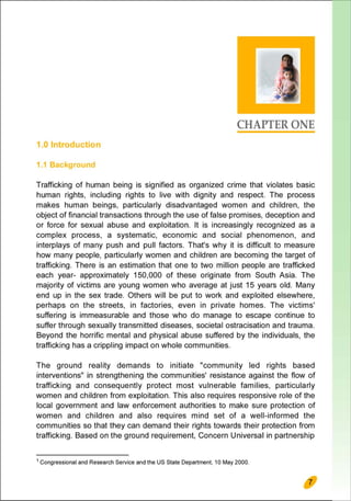 Lessions Learned Report (Cross-Border Anti-Trafficking Actions)