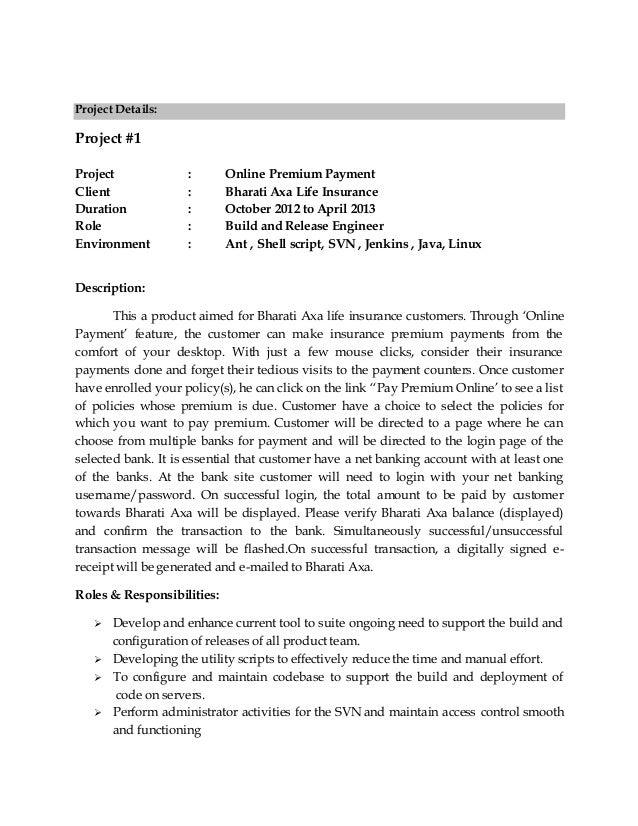 release engineer resumes