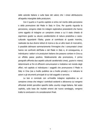 Tesi Enrico Rosi. Percezione e promozione del Made in Italy ...