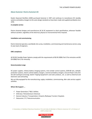 COMPANY PROFILE BATFEED.1 | PDF