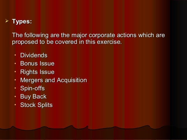Intricacies Of Corporate Actions Final