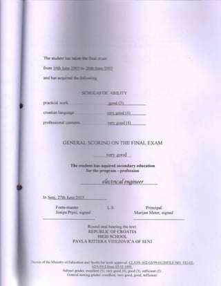 Diploma of final exam ENG | PDF