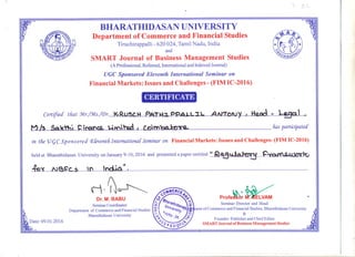 Certificate -Seminar Paper