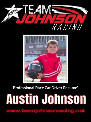 Professional Race Car Driver Resume’
 