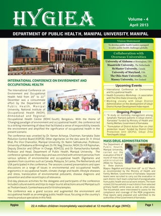 Hygiea Newsletter Vol-4 Edited by Md.Asadullah