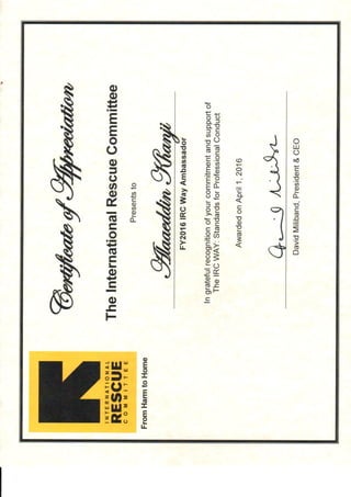 IRC WAY DAY Certificate