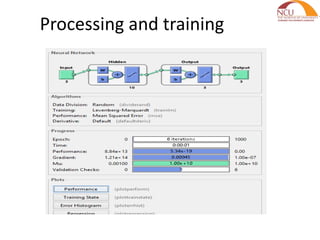 Processing and training
 