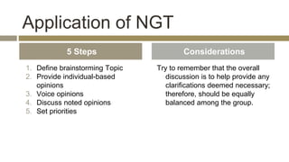 Nt Group. Examples Nominal_Group_Technique | PPTX