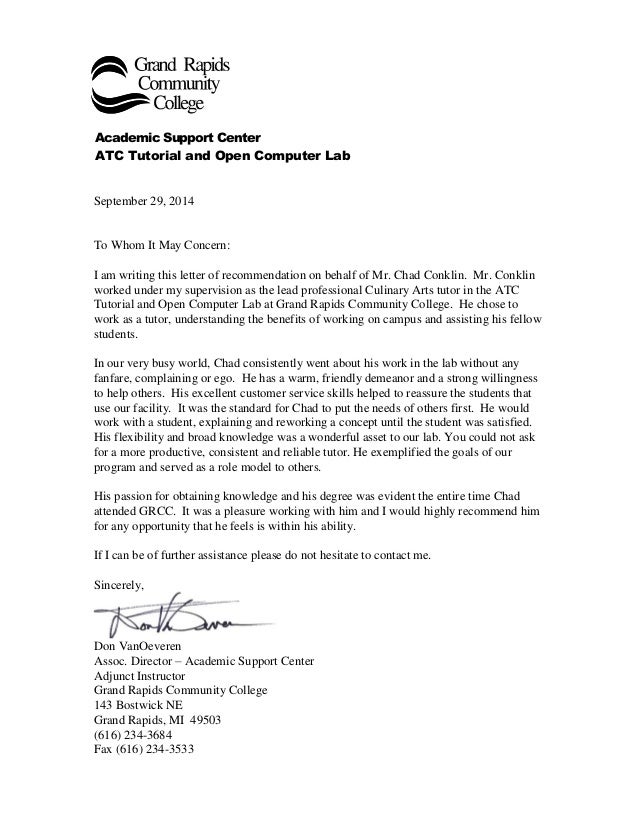 don letter of recommendation letter of recommendation from community college professor