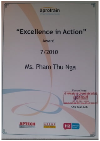 Excellence in Action Award