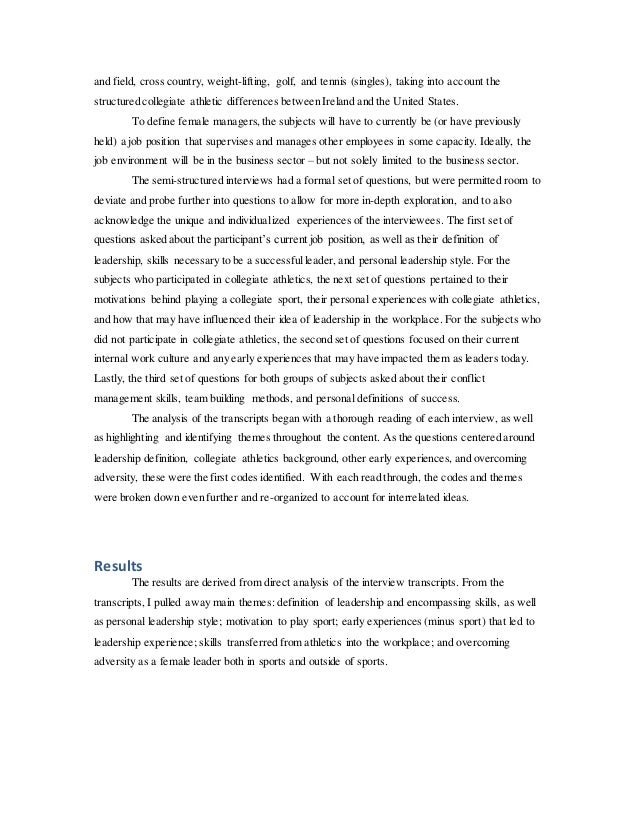 Master thesis golf