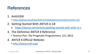 Antlr part3 getting_started_in_c_sharp | PPTX